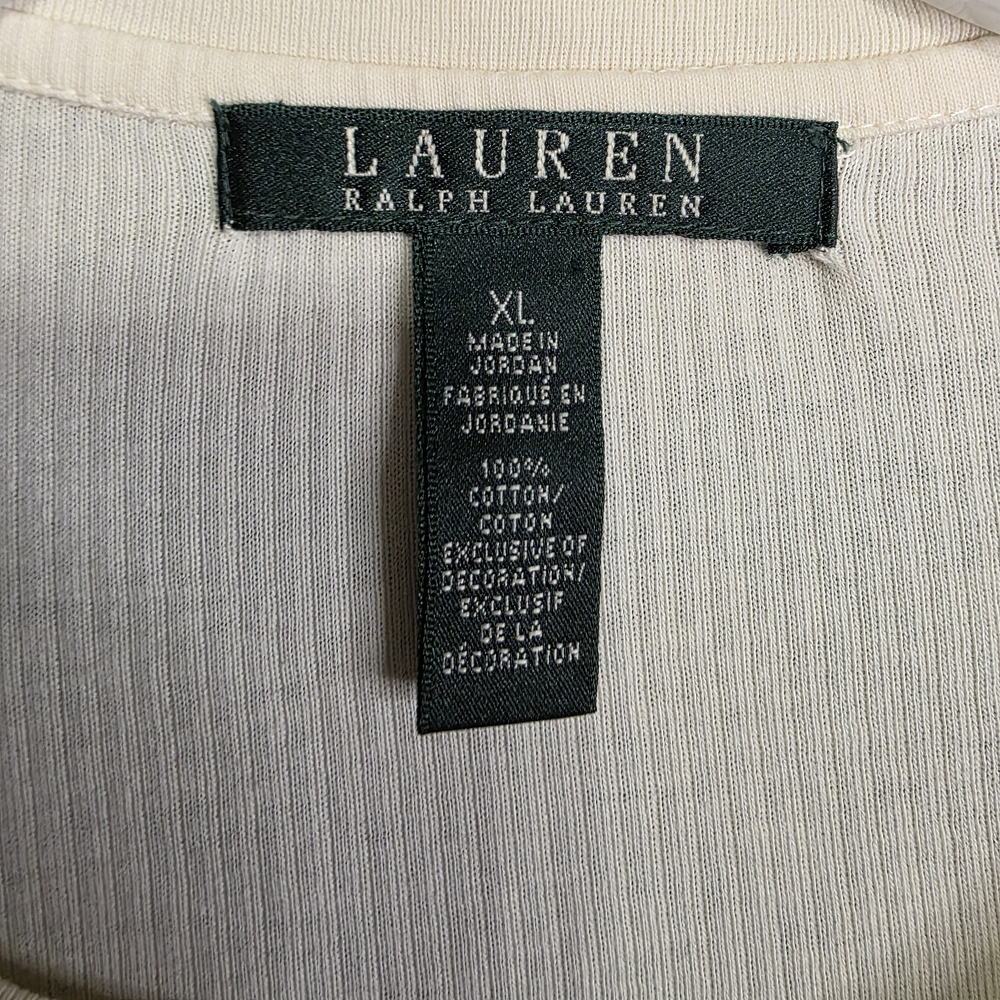 Lauren Ralph Lauren Shirt Wmns XL Suede Elbow Pads. - Picture 3 of 8